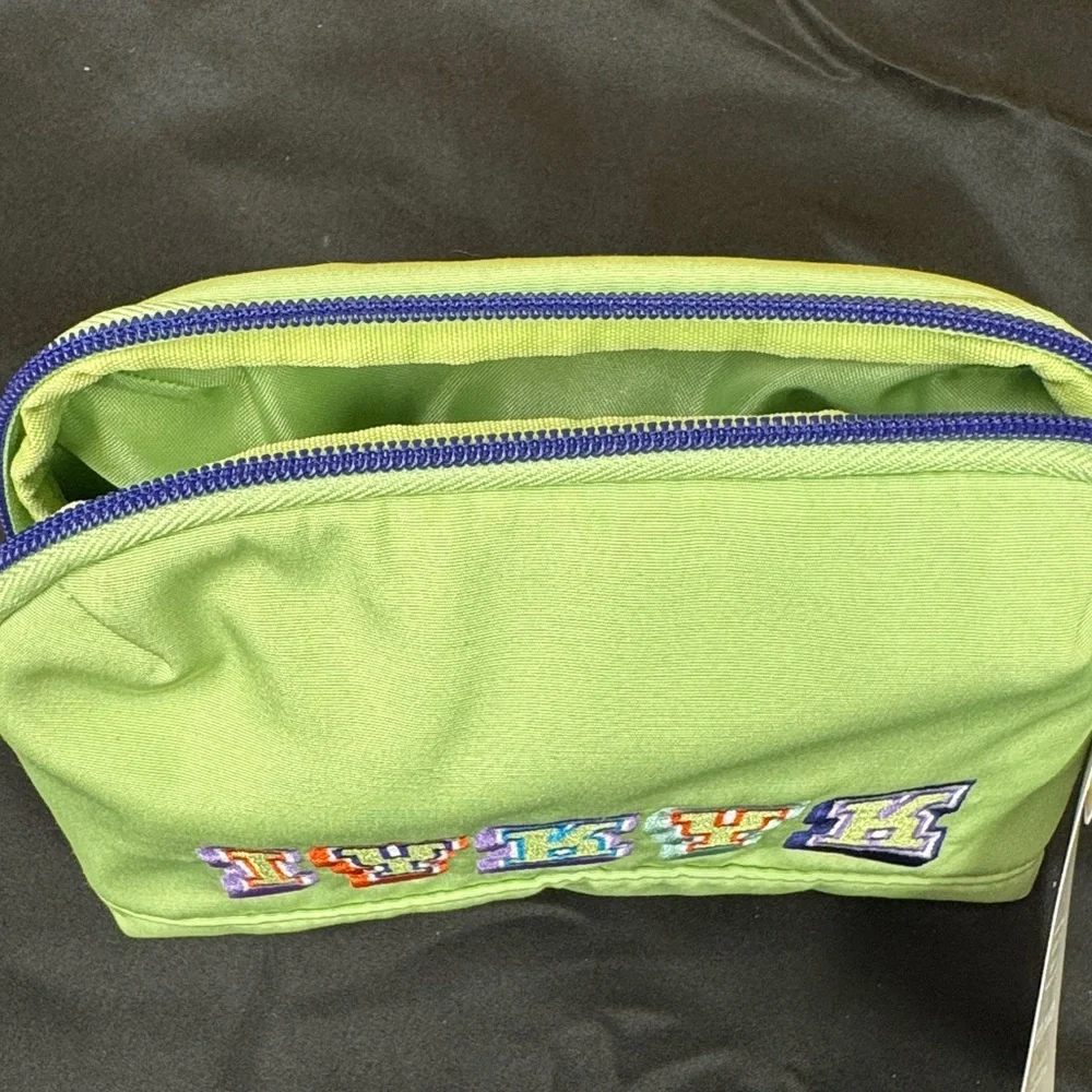 Green Embroidered Pouch IYKYK means if you know you know tech pouch new small
